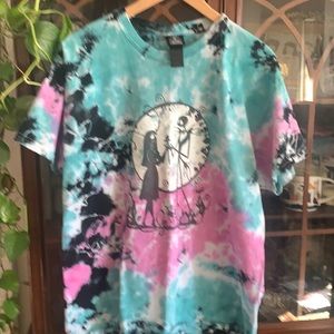 Disney tye dye shirt nightmare before Christmas